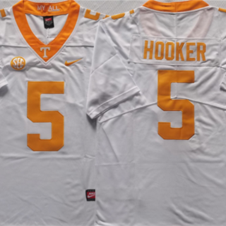 Tennessee Volunteers #5 HOOKER White Stitched Jersey