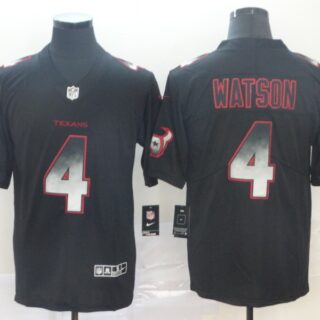 Texans 4 Deshaun Watson Black Arch Smoke Vapor Untouchable Limited Jersey
