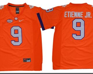 Tigers #9 Travis Etienne Jr. Orange Limited Stitched NCAA Jersey