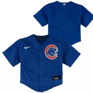 Toddler Chicago Cubs Blank Blue Stitched Baseball Jersey
