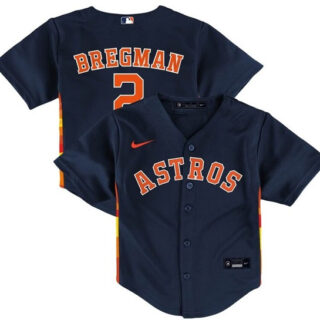 Toddler Houston Astros #2 Alex Bregman Navy Stitched Baseball Jersey