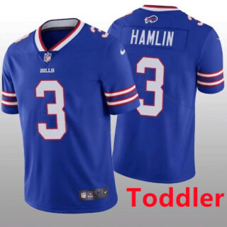 Toddlers Buffalo Bills #3 Damar Hamlin Blue Vapor Untouchable Limited Stitched Jersey