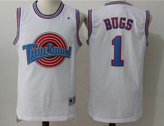 Tune Squad 1 Bugs White Stitched Movie Jersey