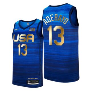 USA Dream Team #13 Bam Adebayo 2021 Tokyo Olymipcs Nike Basketball Jersey Blue