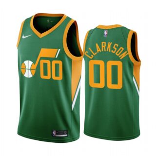 Utah Jazz #00 Jordan Clarkson Green NBA Swingman 2020-21 Earned Edition Jersey