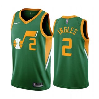 Utah Jazz #2 Joe Ingles Green NBA Swingman 2020-21 Earned Edition Jersey