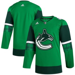 Men's Vancouver Canucks 2023 St. Patrick's Day Primegreen Authentic Jersey - Kelly Green
