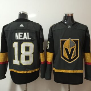 Vegas Golden Knights 18 James Neal Gray With Special Glittery Logo Adidas Jersey