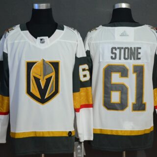 Vegas Golden Knights 61 Mark Stone White With Special Glittery Logo Adidas Jersey