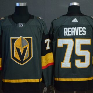 Vegas Golden Knights 75 Ryan Reaves Gray With Special Glittery Logo Adidas Jersey