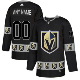 Vegas Golden Knights Black Men's Customized Team Logos Fashion Adidas Jersey