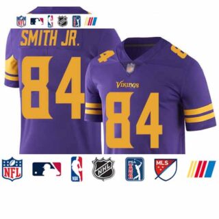 Vikings #84 Irv Smith Jr. Purple Youth Stitched Football Limited Rush Jersey