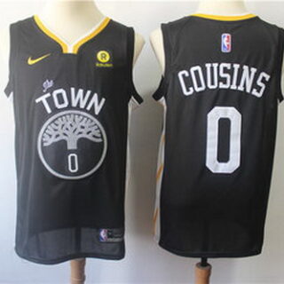 Warriors 0 DeMarcus Cousins Black City Edition Nike Swingman Jersey