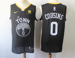 Warriors 0 DeMarcus Cousins Black City Edition Nike Swingman Jersey
