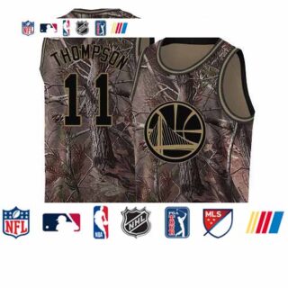 Warriors #11 Klay Thompson Camo 2019 Finals Bound Basketball Swingman Realtree Collection Jersey