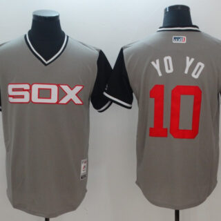 White Sox 10 Yoan Moncada YoYo Gray 2018 Players' Weekend Authentic Team Jersey