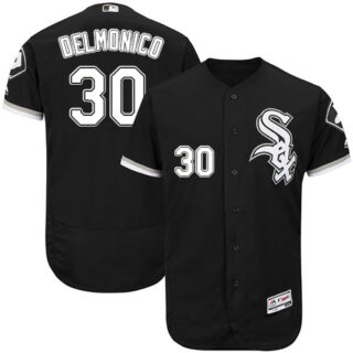 White Sox #30 Nicky Delmonico Black Flexbase Authentic Collection Stitched Baseball Jerseys