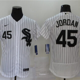 White Sox 45 Michael Jordan White 2020 Nike Flexbase Jersey
