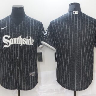 White Sox Blank Black 2021 City Connect Cool Base Jersey