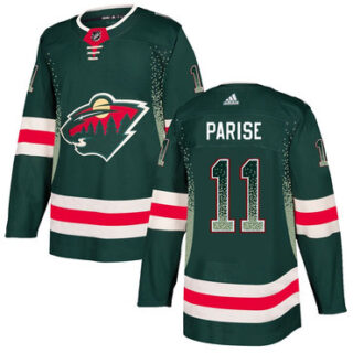 Wild 11 Zach Parise Green Drift Fashion Adidas Jersey