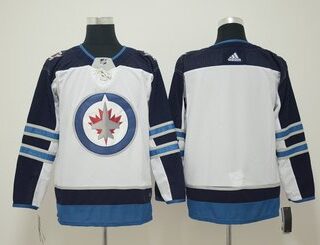 Winnipeg Jets Blank White Adidas Jersey