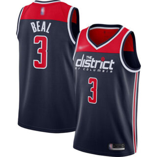 Wizards #3 Bradley Beal Navy Blue Basketball Swingman Statement Edition 2019 2020 Jersey