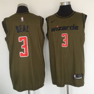 Wizards 3 Bradley Beal Olive Nike Swingman Jersey