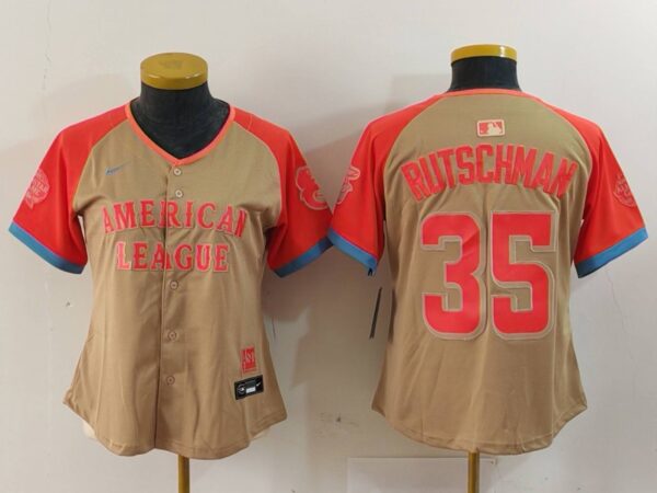 Women's American League #35 Adley Rutschman Cream 2024 All-Star Limited Stitched Jerseys