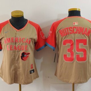 Women's American League #35 Adley Rutschman Cream 2024 All-Star Limited Stitched Jerseys