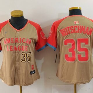 Women's American League #35 Adley Rutschman Cream 2024 All-Star Limited Stitched Jerseys