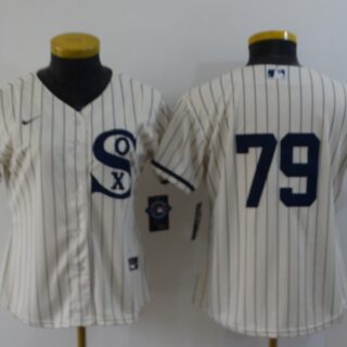 Women's Chicago White Sox #79 Jose Abreu 2021 Cream Field of Dreams Cool Base Stitched Nike Jersey