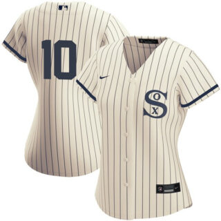 Women's Chicago White Sox Field of Dreams #10 Yoan Moncada Cream Jersey