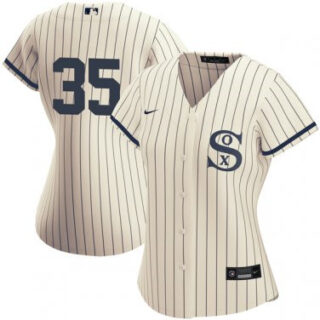 Women's Chicago White Sox Field of Dreams #35 Frank Thomas Cream Jersey