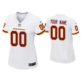 Women's Custom Washington White Game Jersey