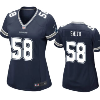 Women's Dallas Cowboys #58 Mazi Smith Navy Stitched Football Game Jersey(Run Small)