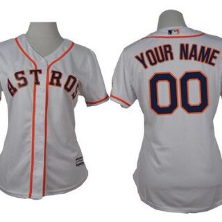Women's Houston Astros Customized White Jersey