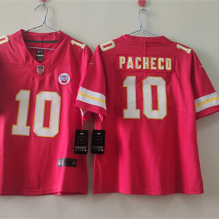 Women's Kansas City Chiefs #10 Isiah Pacheco Red Vapor Untouchable Limited Stitched Jersey(Run Small)