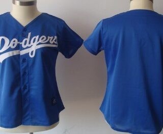 Women's Los Angeles Dodgers Customized Blue Jersey
