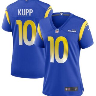 Women's Los Angeles Rams #10 Cooper Kupp Royal Vapor Untouchable Limited Stitched Jersey(Run Small)