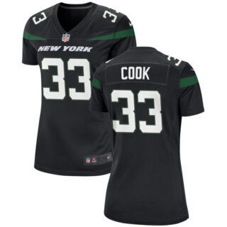 Women's New York Jets #33 Dalvin Cook Black Stitched Football Jersey(Run Small)