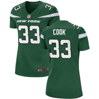 Women's New York Jets #33 Dalvin Cook Green Stitched Football Jersey(Run Small)
