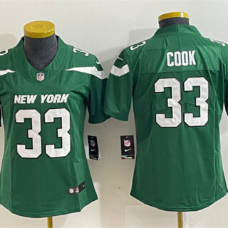 Women's New York Jets #33 Dalvin Cook Green Vapor Untouchable Limited Stitched Football Jersey(Run Small)