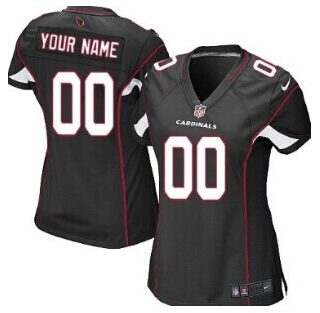 Women's Nike Arizona Cardinals Customized Black Jersey