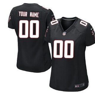 Women's Nike Atlanta Falcons Customized Black Jersey