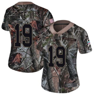 Women's Nike Eagles #19 Golden Tate III Camo Women's Stitched NFL Limited Rush Realtree Jersey