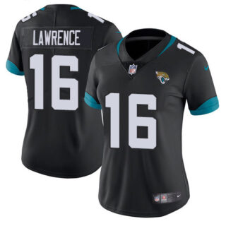 Women's Nike Jaguars #16 Trevor Lawrence Black Team Color Women's Stitched NFL Vapor Untouchable Limited Jersey