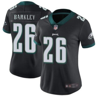 Women's Philadelphia Eagles #26 Saquon Barkley Black Vapor Untouchable Limited Stitched Football Jersey(Run Small)