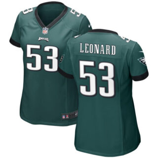 Women's Philadelphia Eagles #53 Shaquille Leonard Green Stitched Football Jersey(Run Small)s