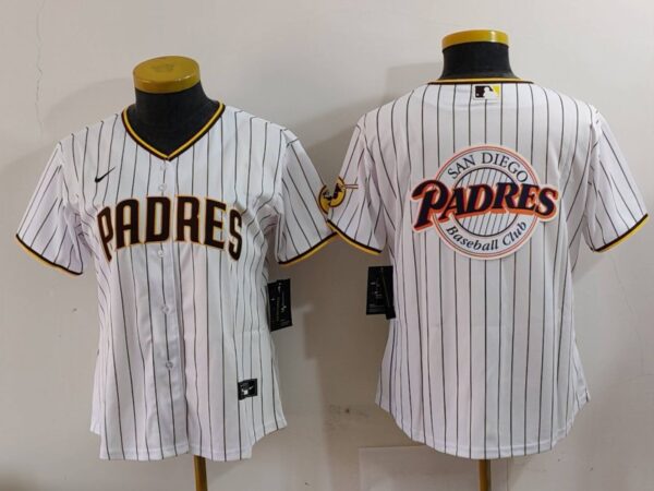 Women's San Diego Padres Big Logo Cool Base Stitched Baseball Jerseys