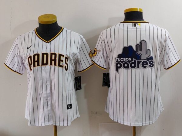 Women's San Diego Padres Big Logo Cool Base Stitched Baseball Jerseys